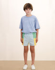 Color Block Woven Shorts