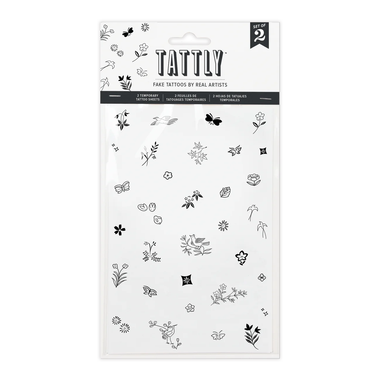 Tiny Nature Tattoo Sheet by Tattly