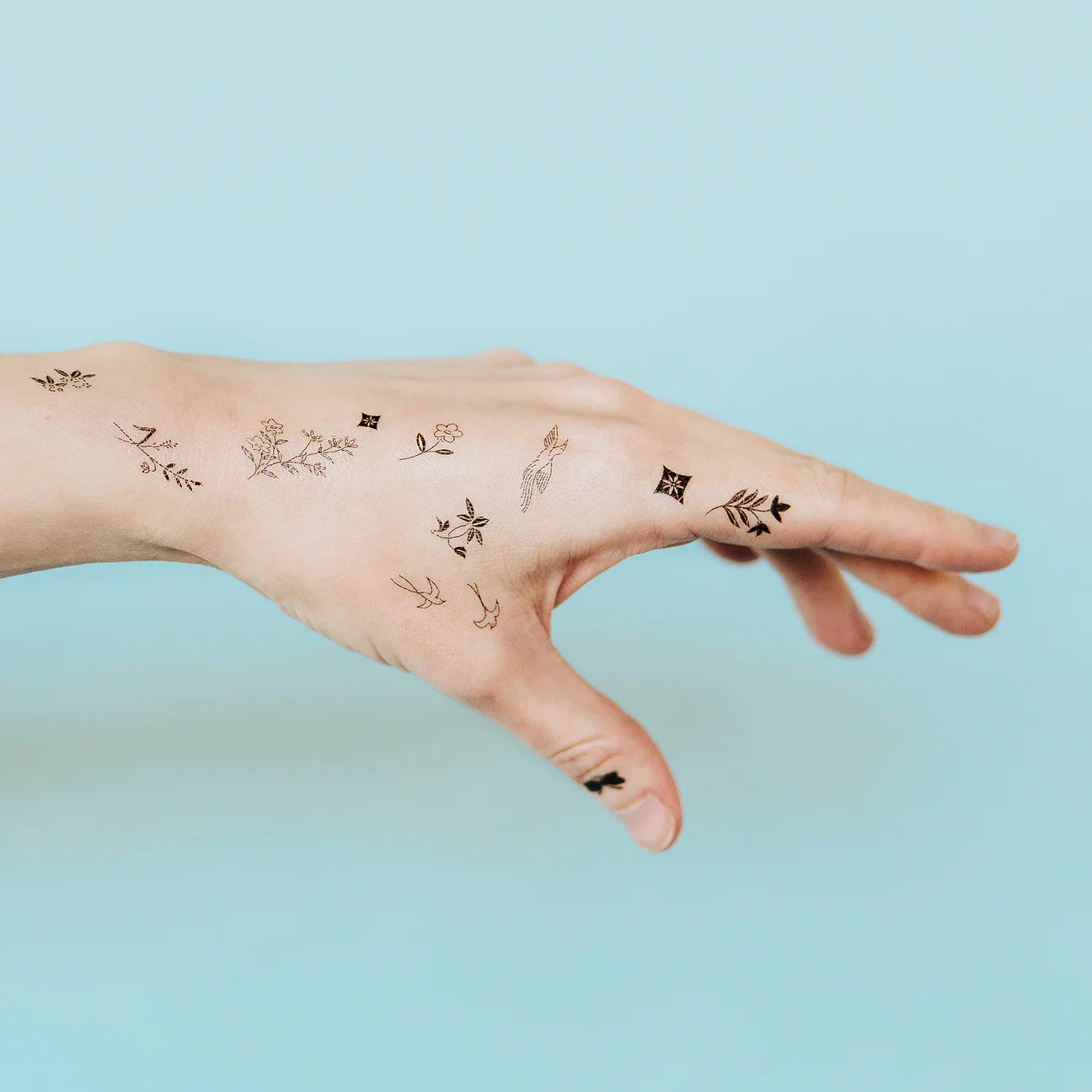 Tiny Nature Tattoo Sheet by Tattly