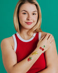Fruit Faces Tattoo Pair by Tattly