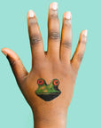 Trippy Frog Tattoo by Tattly