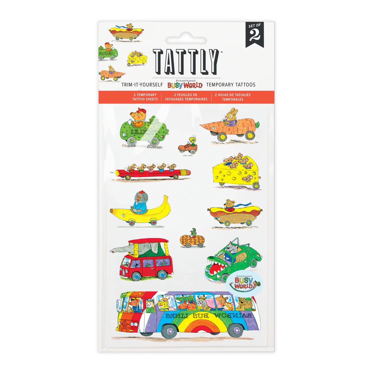 Things That Go Tattoo Sheet by Tattly