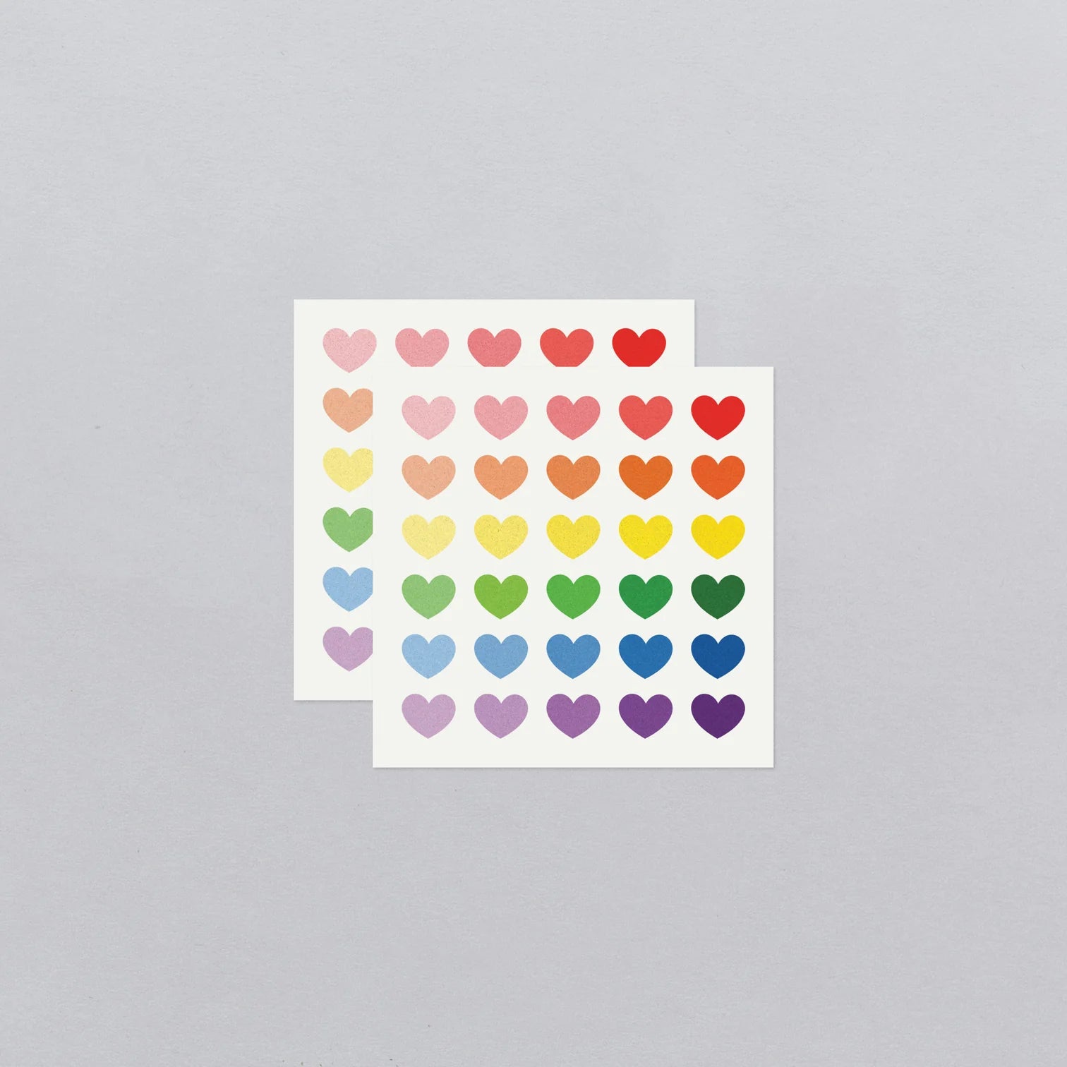 Rainbow Glitter Hearts Tattoo Pair by Tattly