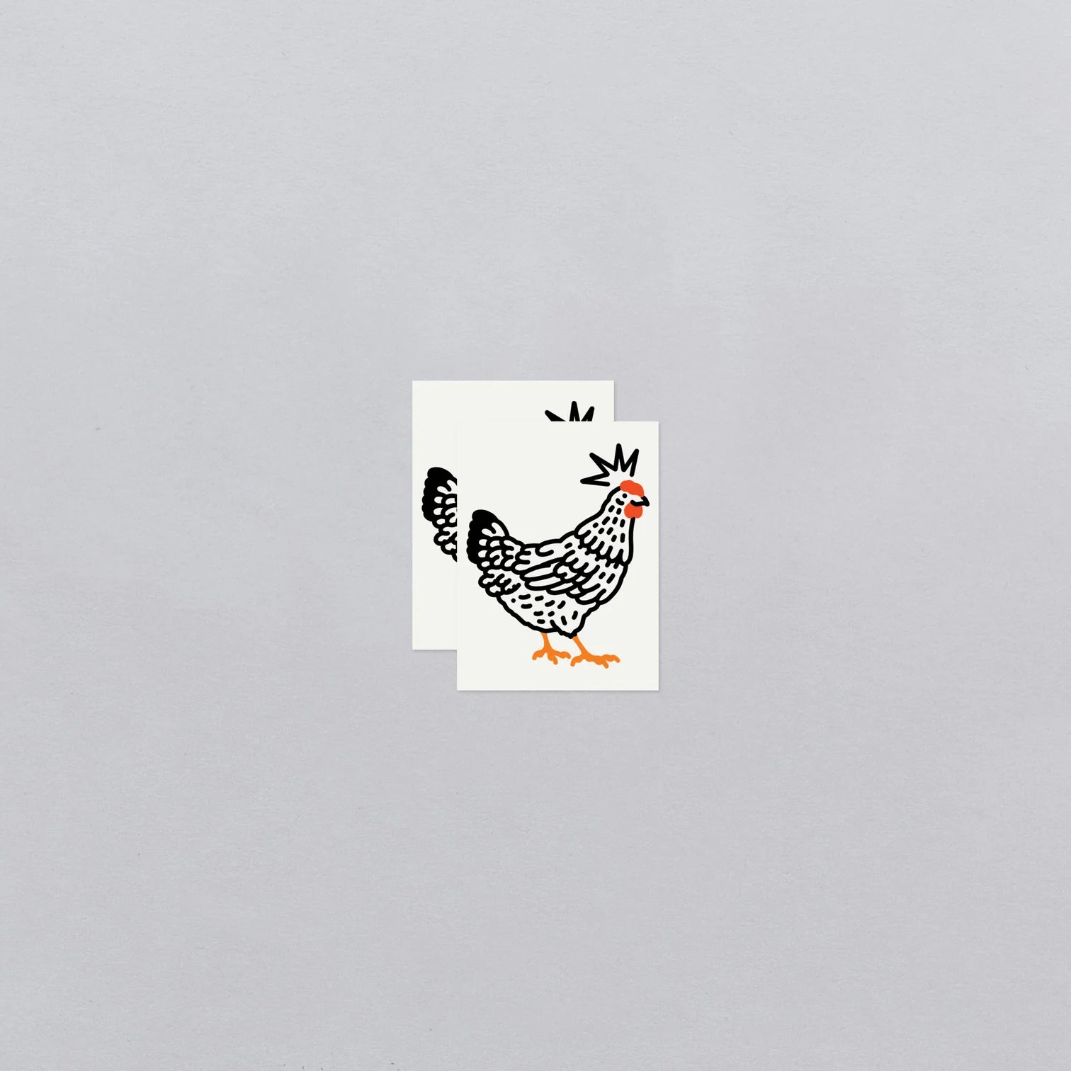 Chicken Tattoo Pair by Tattly