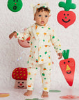 Teeny Tiny Veg Long Sleeve Romper