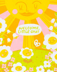 Welcome Little One Sun Card
