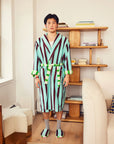 Willow Stripe Bathrobe by Dusen Dusen