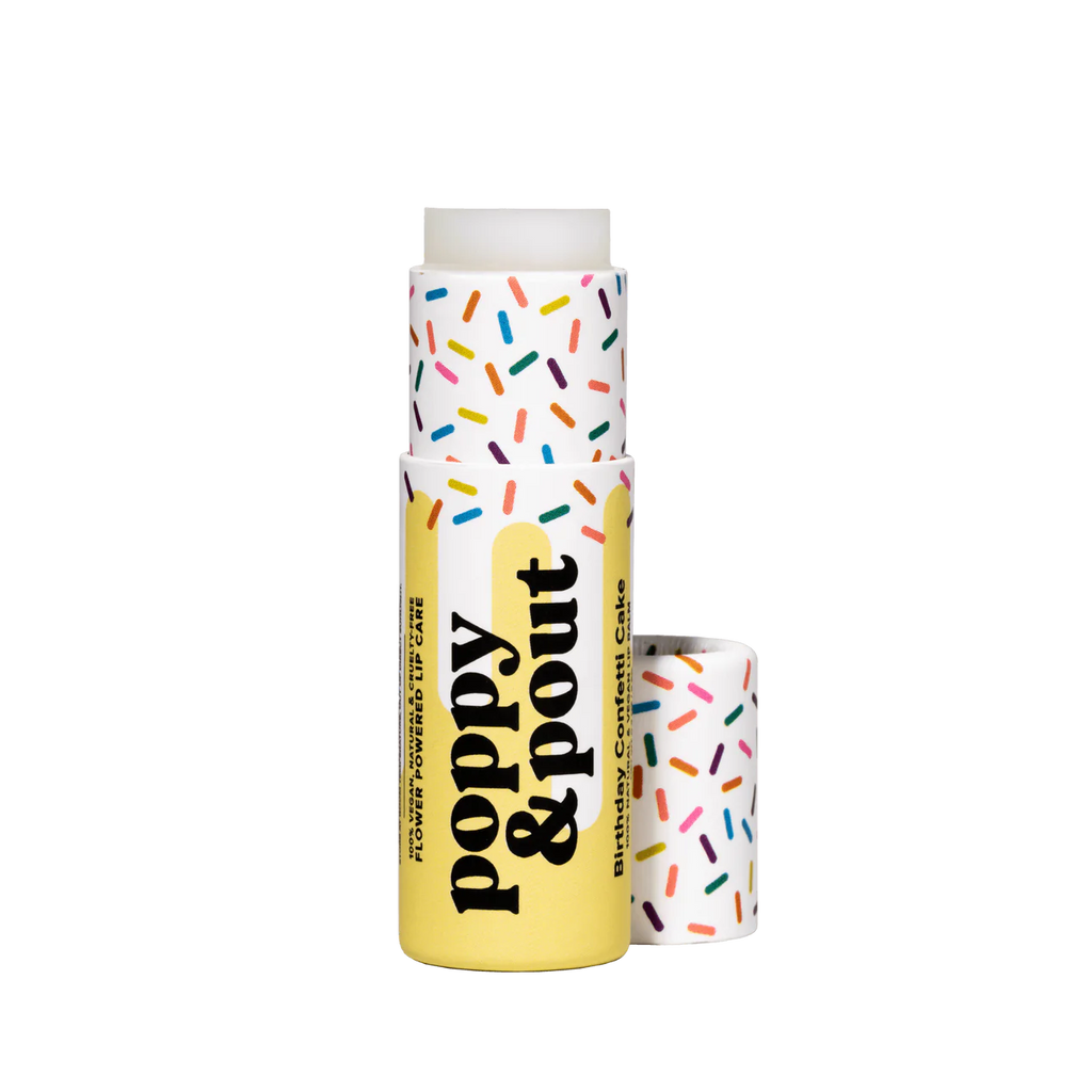 Birthday Confetti Cake Lip Balm by Poppy and Pout