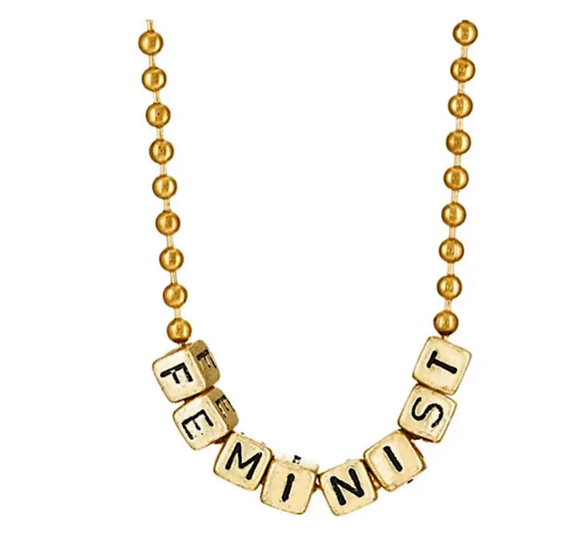 Feminist Necklace by Gunner and Lux