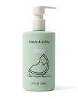 Green bottle of honeydew shower gel.
