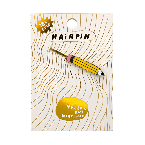 Pencil Hair Pin by Yellow Owl Workshop