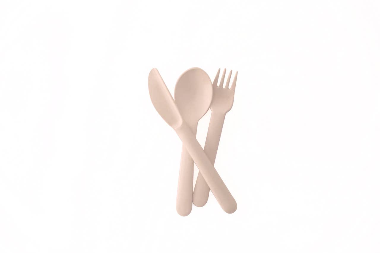 Kids Bamboo Trio Cutlery Set by Ekobo