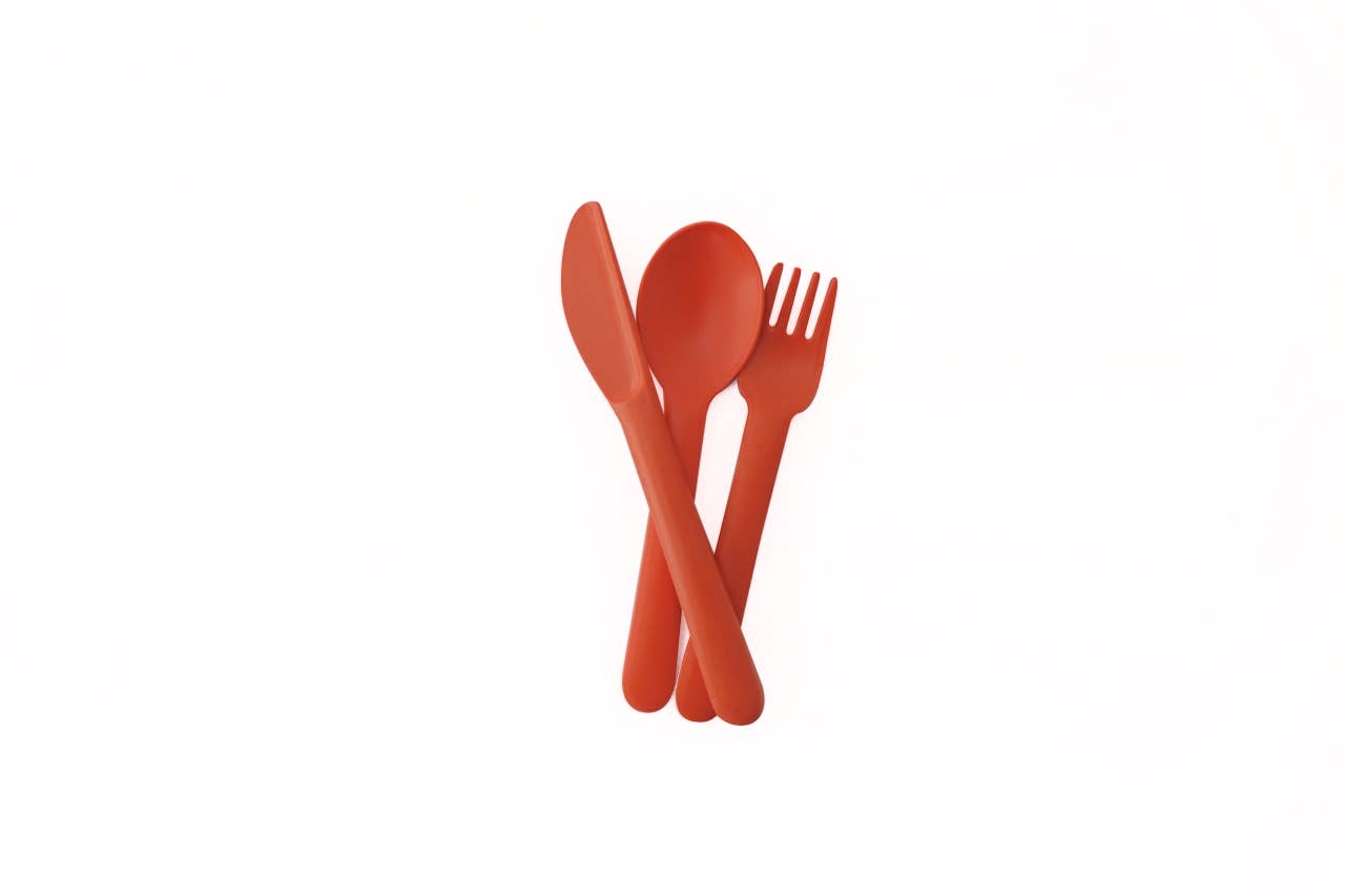 Kids Bamboo Trio Cutlery Set by Ekobo