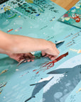 Animals of the Oceans Sticker Activity Poster by Poppik