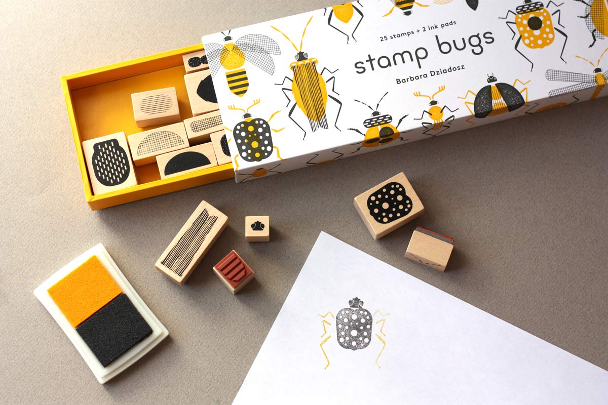 Stamp Bugs (25 stamps, 2 ink colors) by Princeton Architectural Press