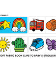 Rainbow World Crinkle Stroller Book by Mochi Kids for Mudpuppy