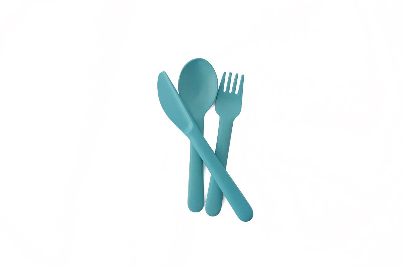 Kids Bamboo Trio Cutlery Set by Ekobo