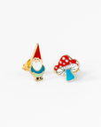 Gnome & Mushroom Earrings by Yellow Owl Workshop