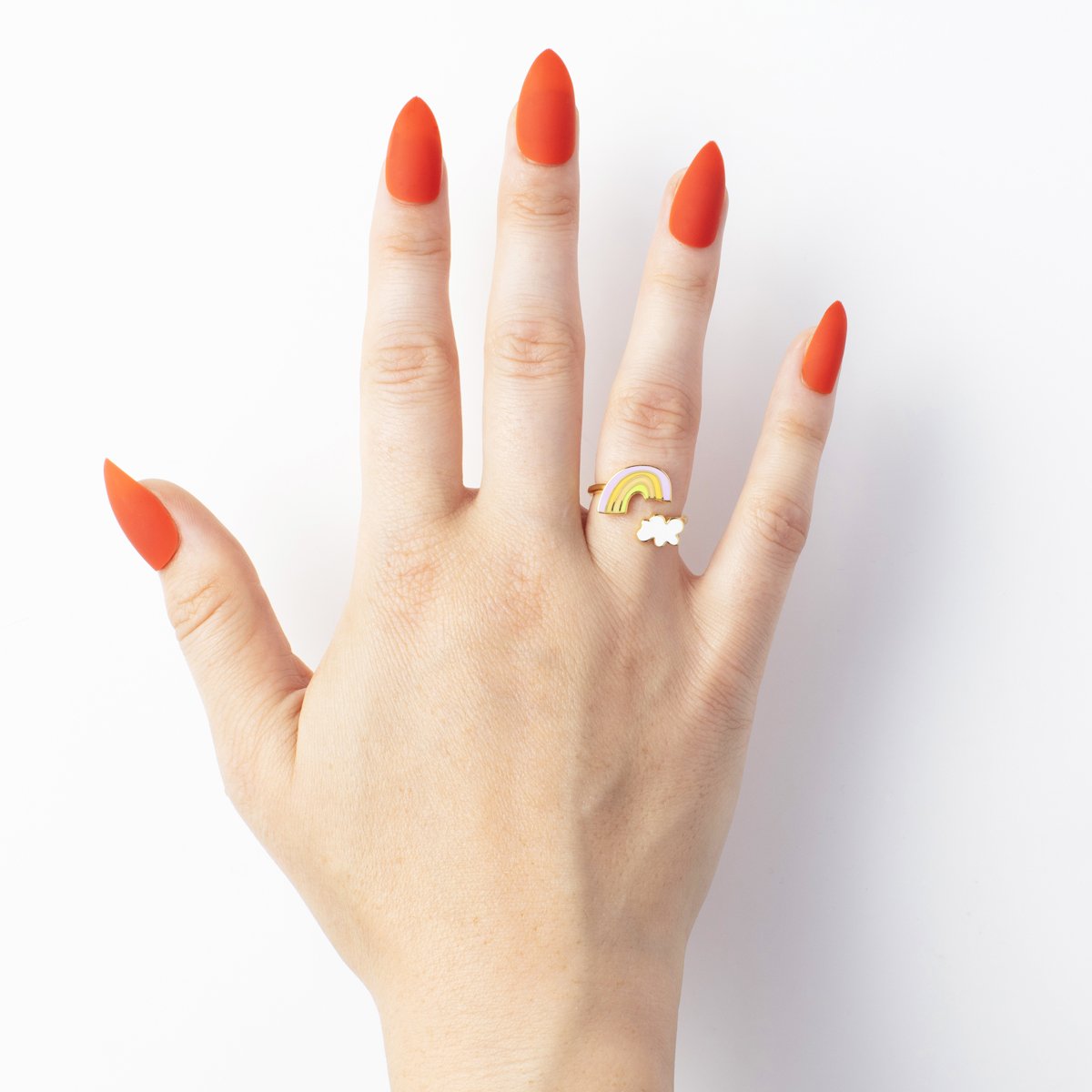 Rainbow Cloud Ring by Yellow Owl Workshop