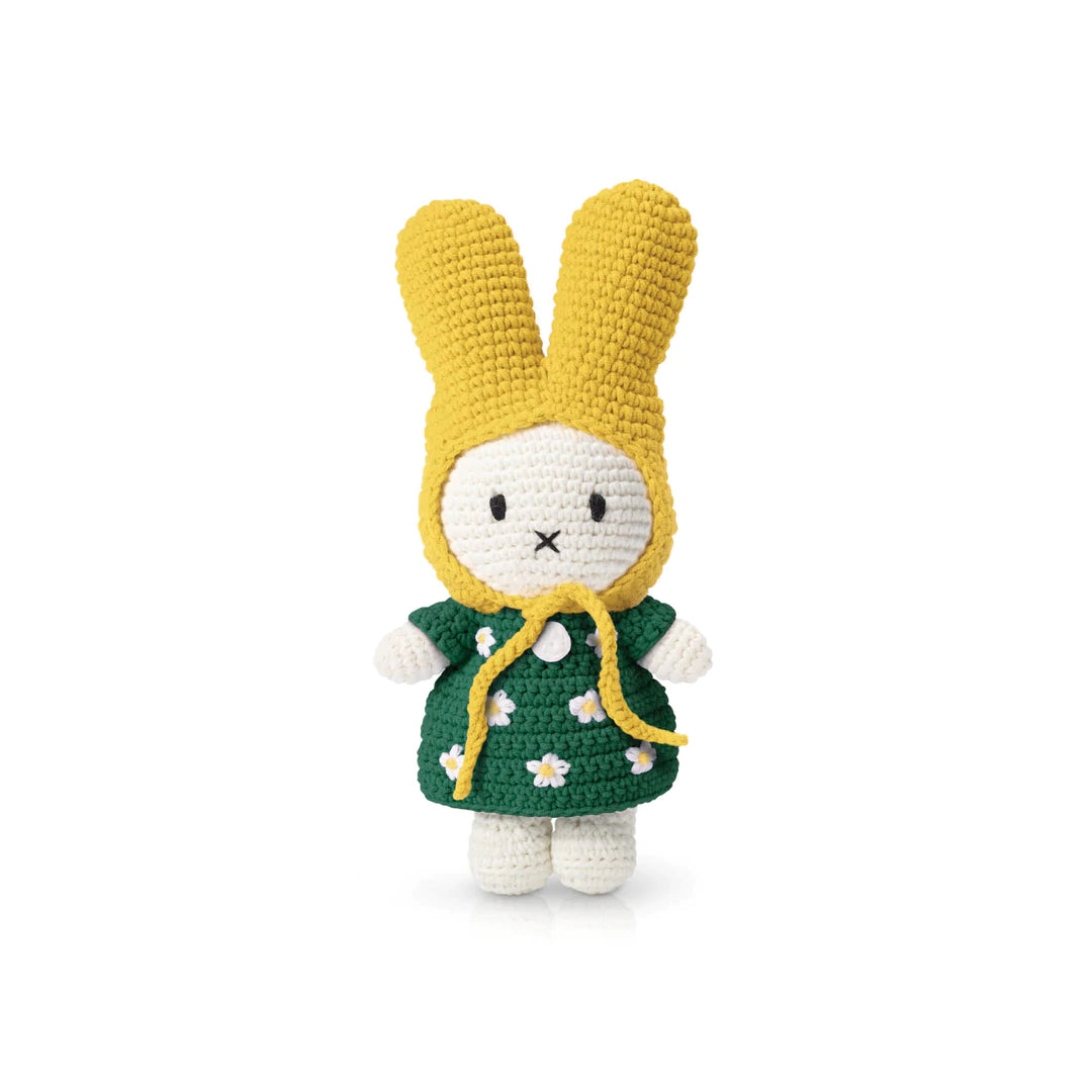 Miffy in a Little Flower Dress and Yellow Hat by Just Dutch