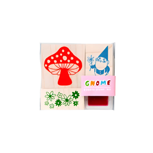 Gnome & Mushroom Small Stamp Kit by Yellow Owl Workshop