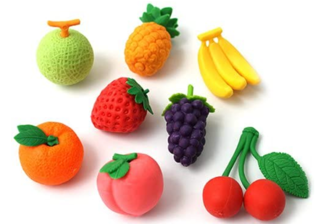 Fruit Eraser Set by Iwako – Mochi Kids