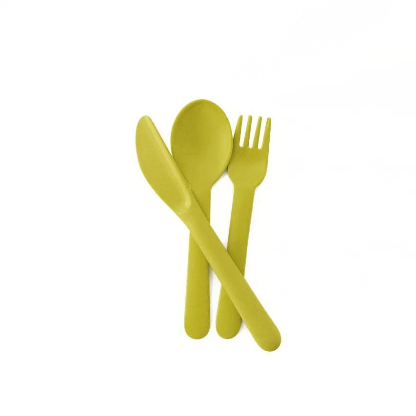 Kids Bamboo Trio Cutlery Set by Ekobo