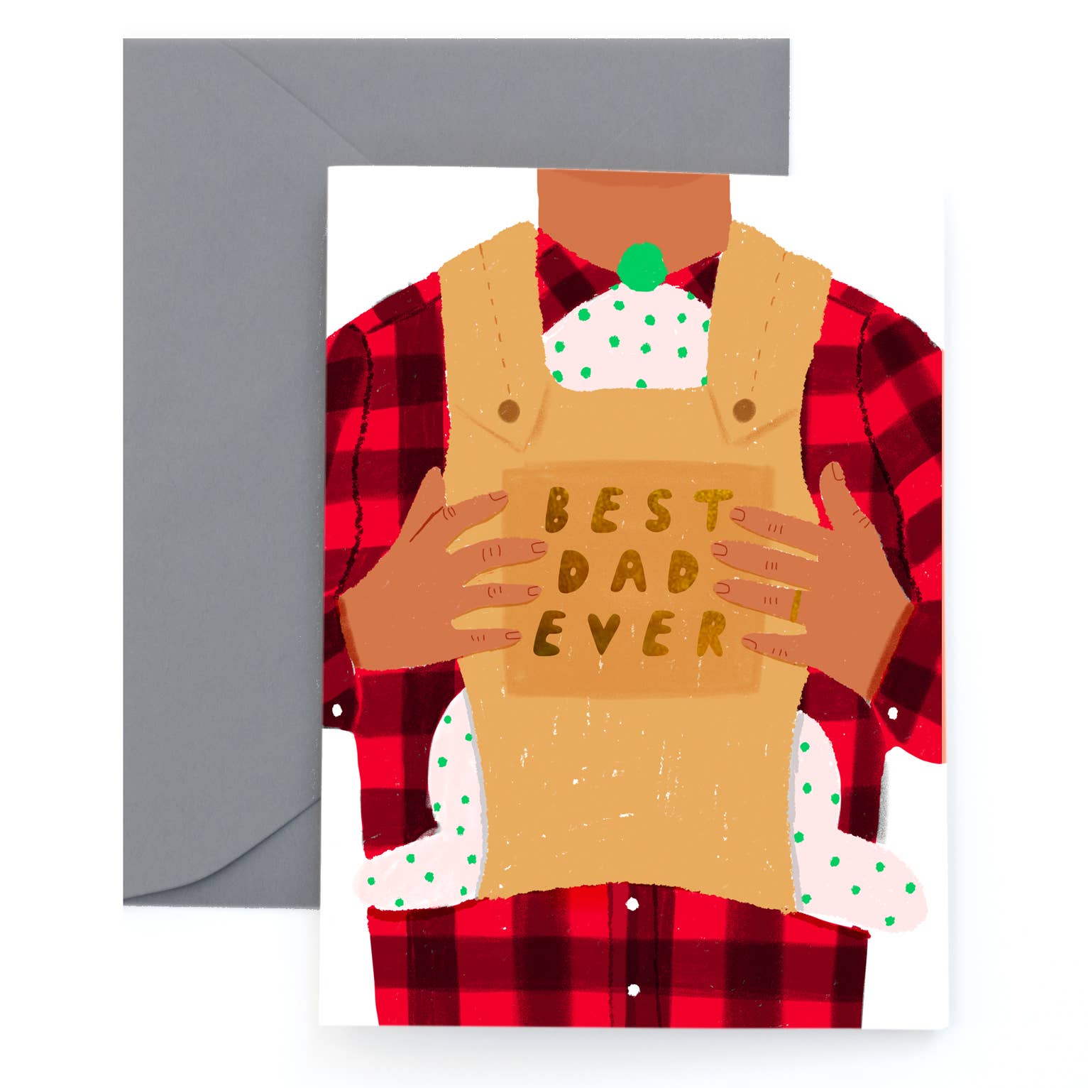 Best Dad Ever Greeting Card by Carolyn Suzuki