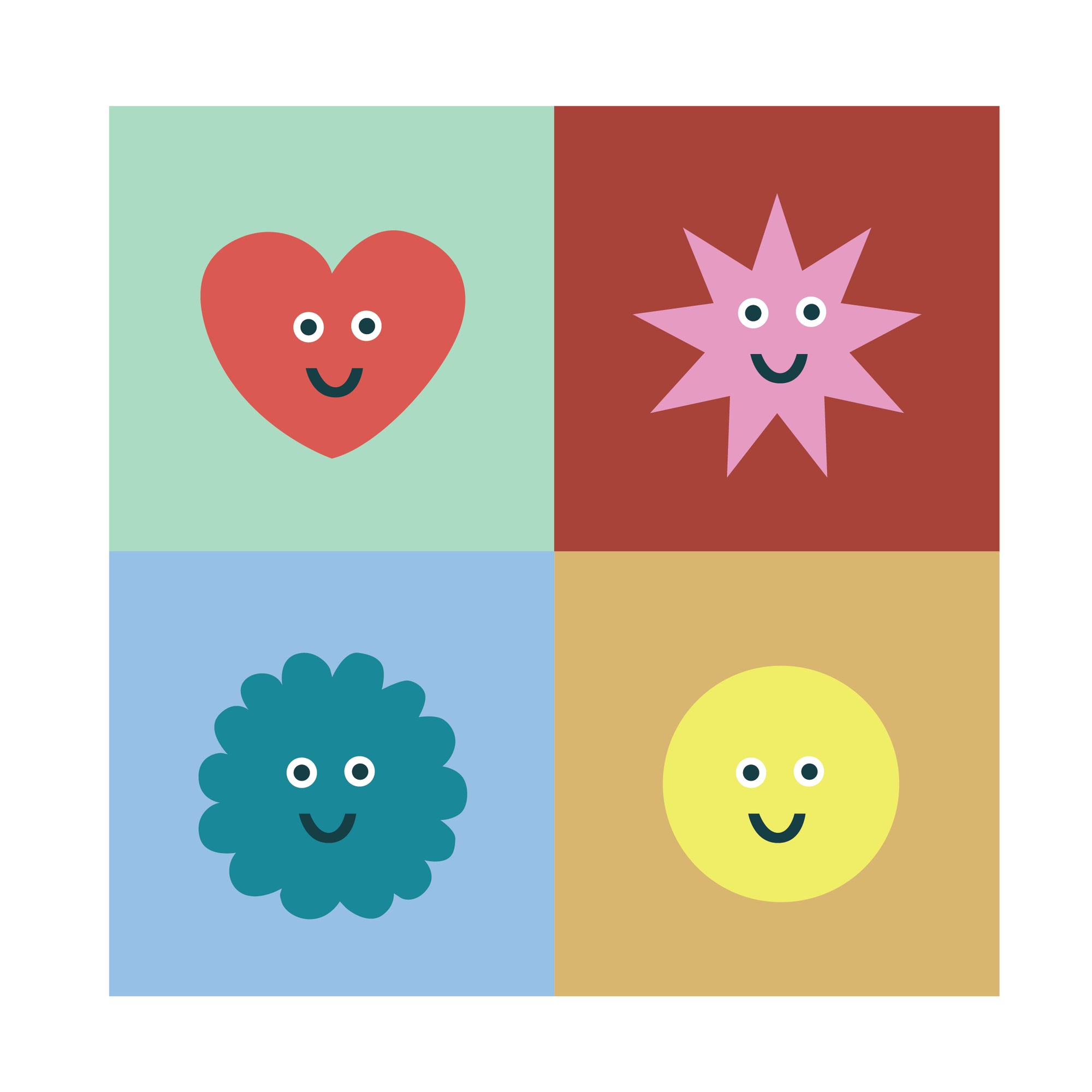 SALE Smile Pop Art Print by Elizabeth Edwards