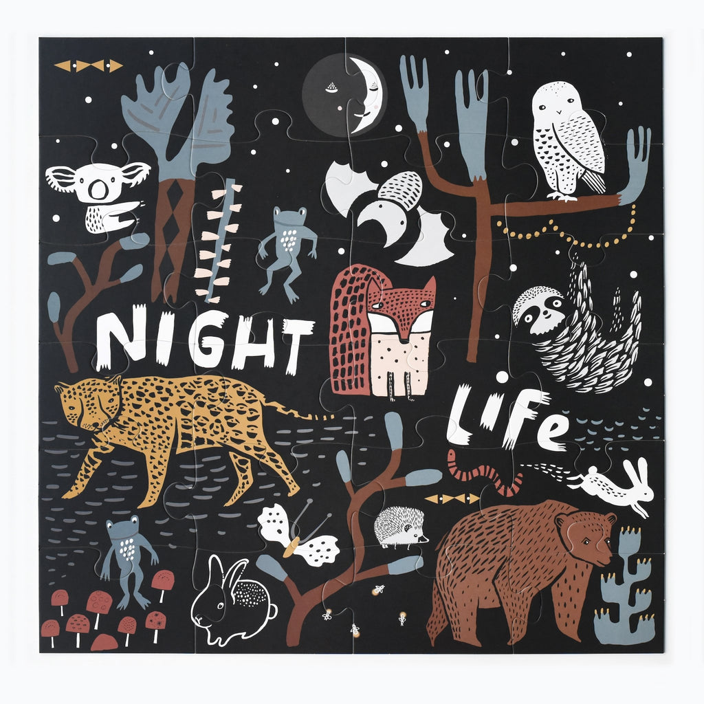 Night Life Floor Puzzle by Wee Gallery