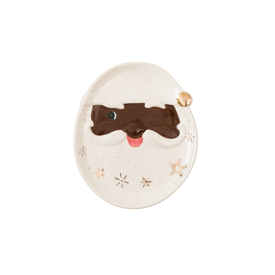 SALE Cocoa Santa Plate in Chocolate by Sunny & Ted