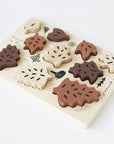 Count to 10 Leaves Wood Puzzle by Wee Gallery