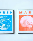 Earth - Planet Risograph Print by Next Chapter Studio