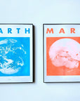 Mars - Planet Risograph Print