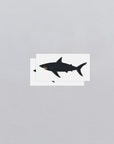 Dark Waters Shark Temporary Tattoo Pair