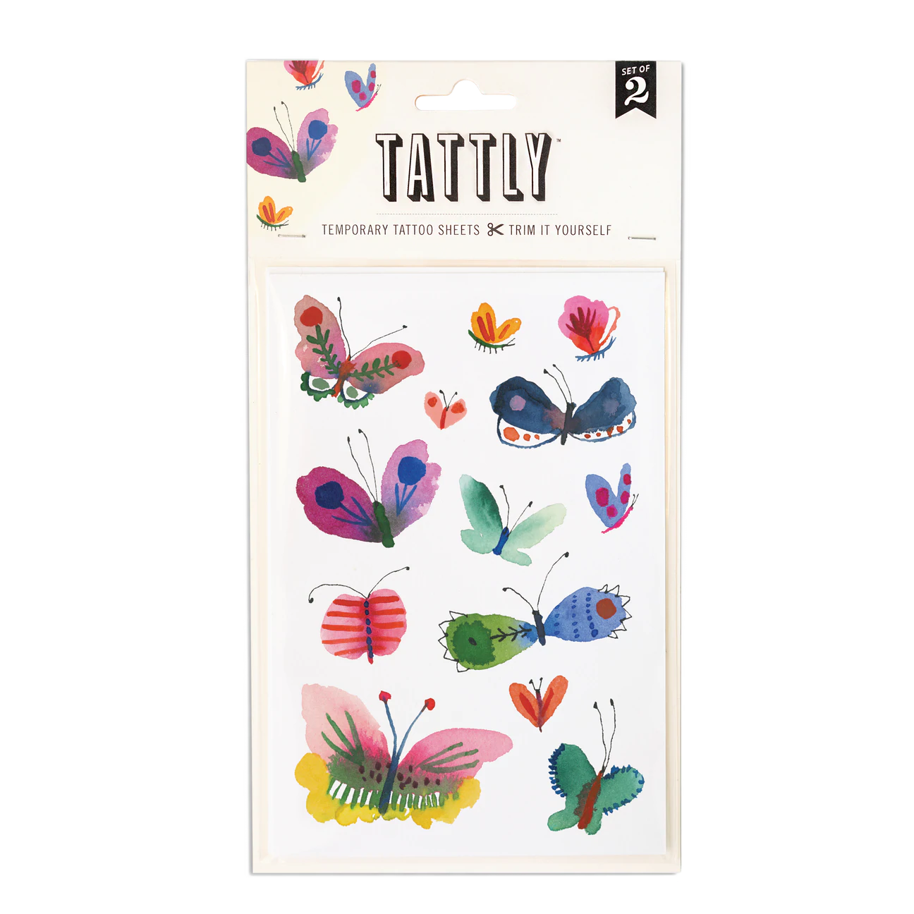Butterfly Frenzy Temporary Tattoo Sheet by Tattly
