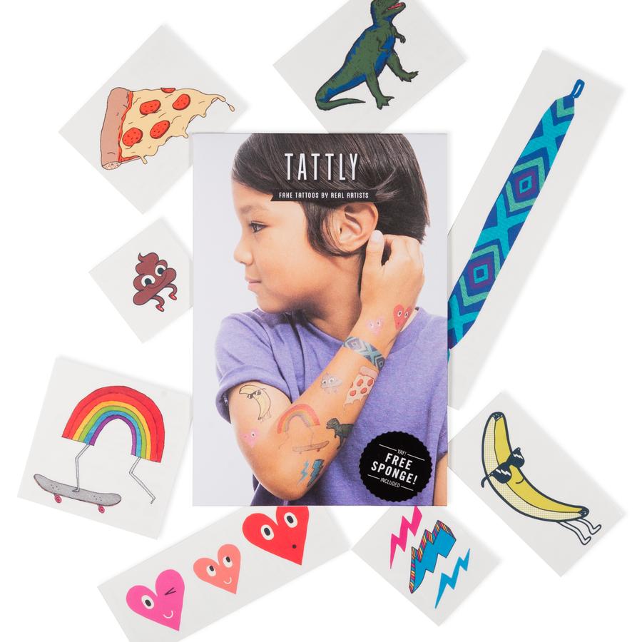 Kids Mix Three Temporary Tattoos by Tattly