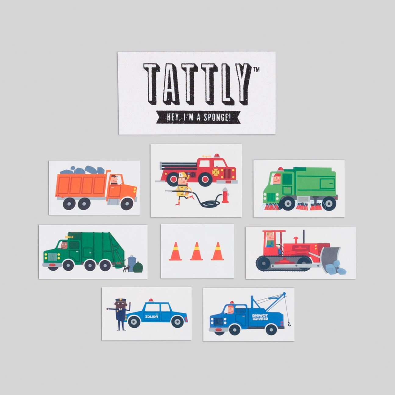 Traffic Tattoo Set by Tattly