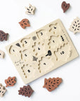 Count to 10 Leaves Wood Puzzle by Wee Gallery