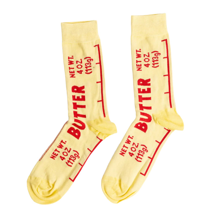 Butter Large Crew Adult Socks by Yellow Owl Workshop
