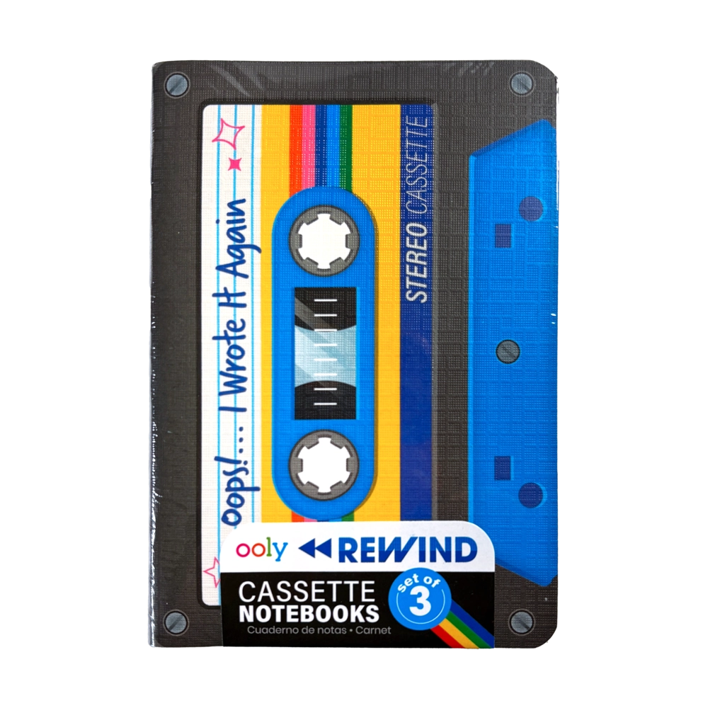 Rewind Retro Mini Notebooks - Set of 3