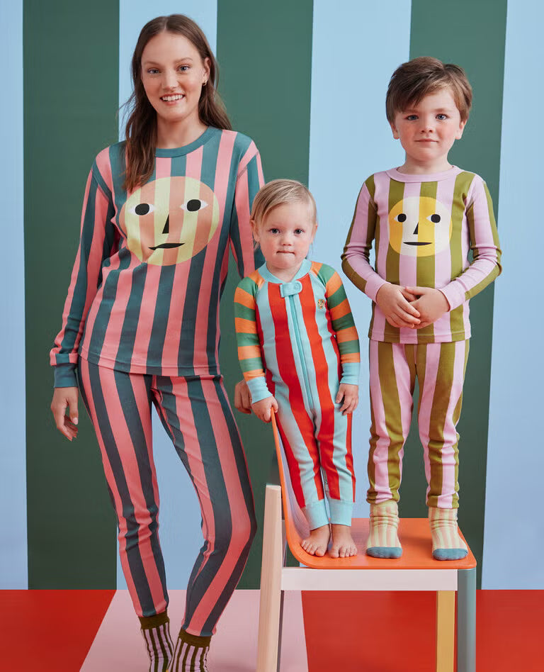 Hanna Andersson x Dusen Dusen Pajama Set - Sea Stripe