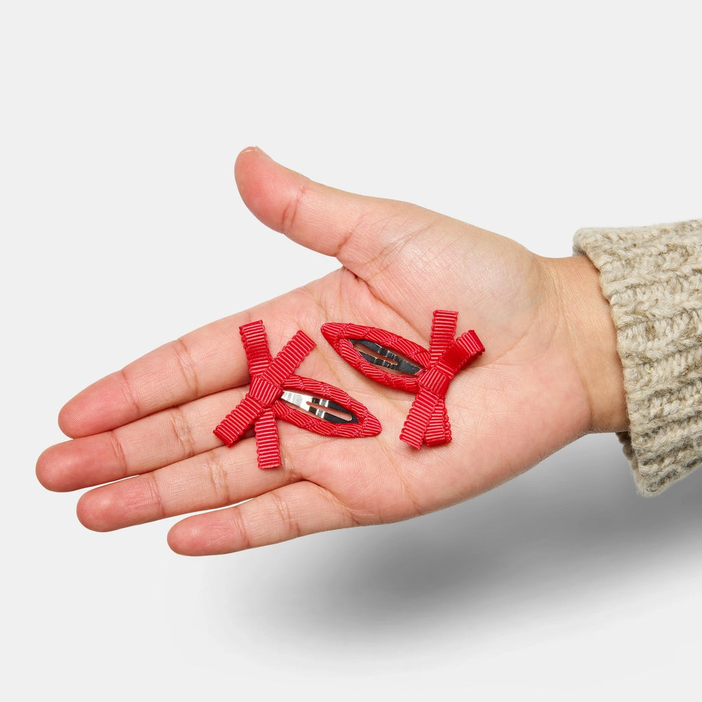 Bow Snap Clips in Cherry by Chunks