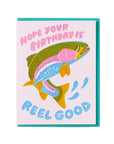 Reel Good (Trout) Letterpress Fish Birthday Card by And Here We Are
