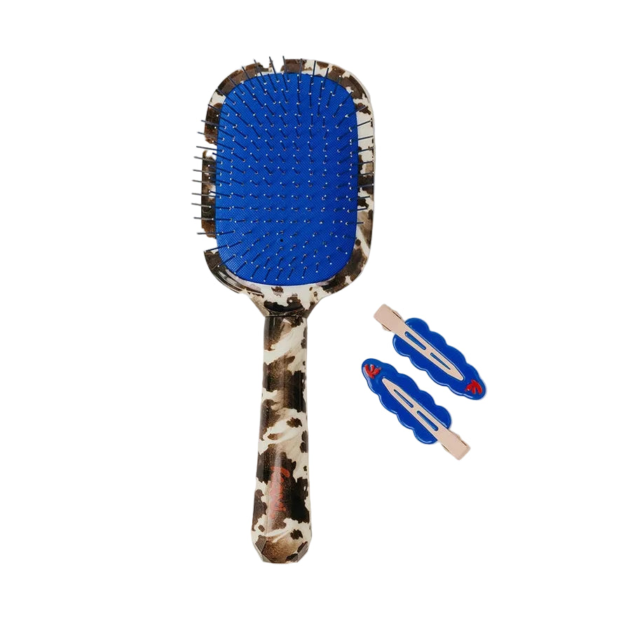 Scalp to Ends Brush - Cow Print