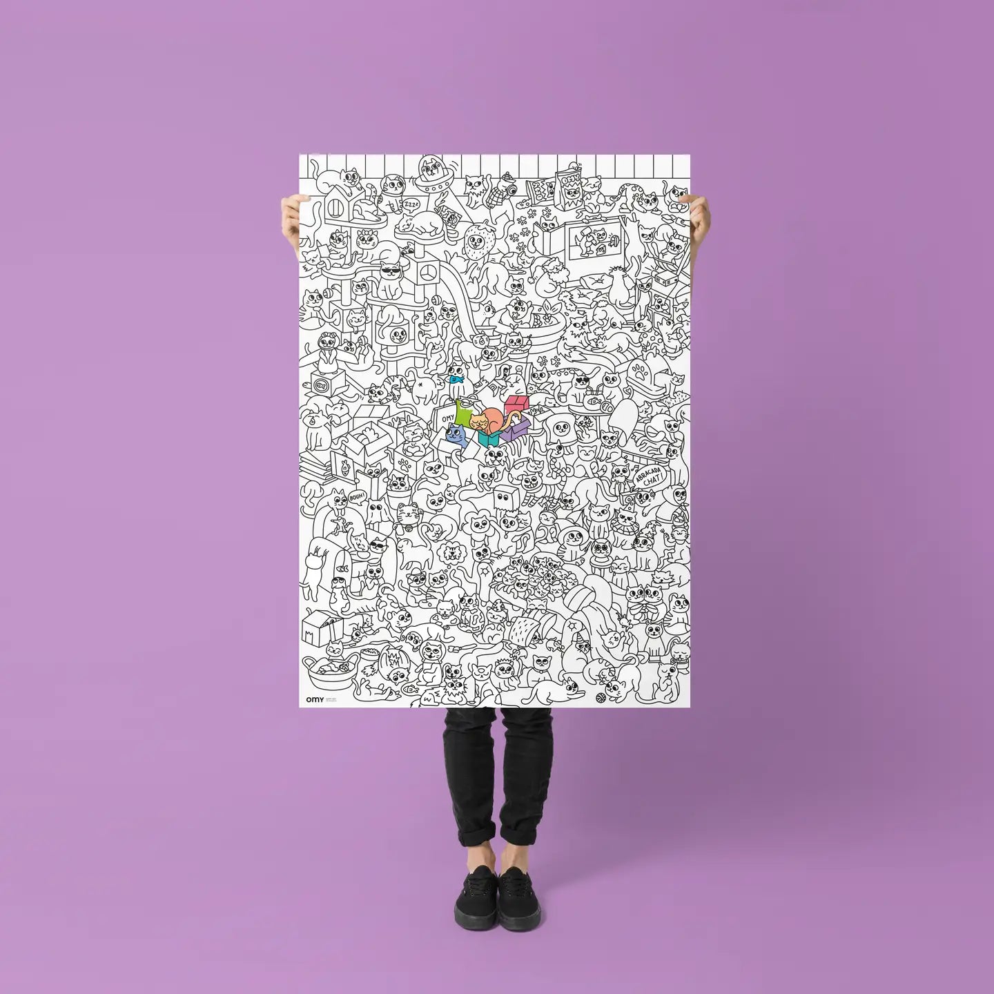 Kitty Giant Coloring Poster