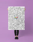 Kitty Giant Coloring Poster