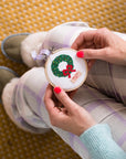 Christmas Wreath Cross Stitch Kit by Cotton Clara