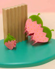 Mini Pink Strawberry Hair Claw