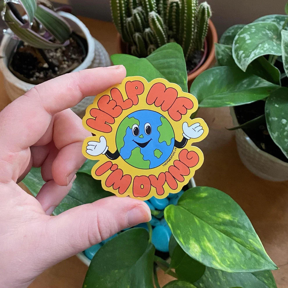 Help Me, I’m Dying Vinyl Sticker